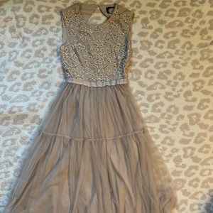 Needle and Thread Beaded Tulle dress